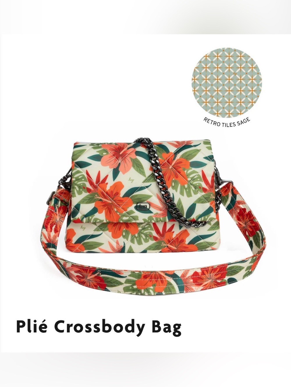 NWT Lug Plié Crossbody Bag Lush Luah